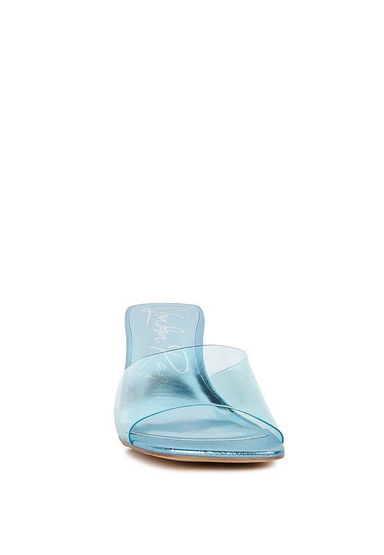 Eugnie Clear Straps Block Heel Sandals - Loving It Shop
