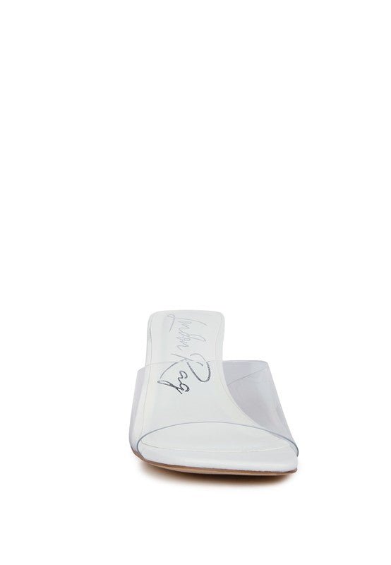 Eugnie Clear Straps Block Heel Sandals - Loving It Shop