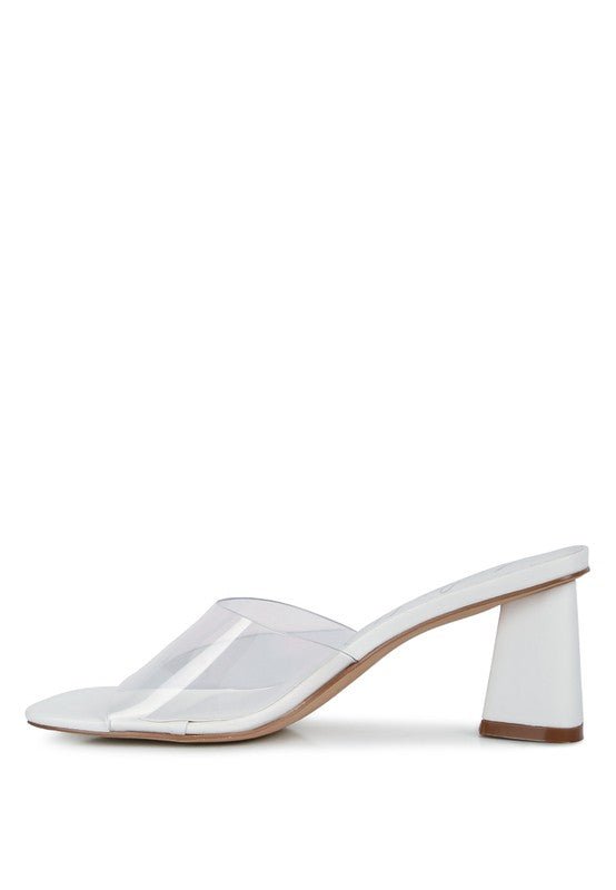 Eugnie Clear Straps Block Heel Sandals - Loving It Shop