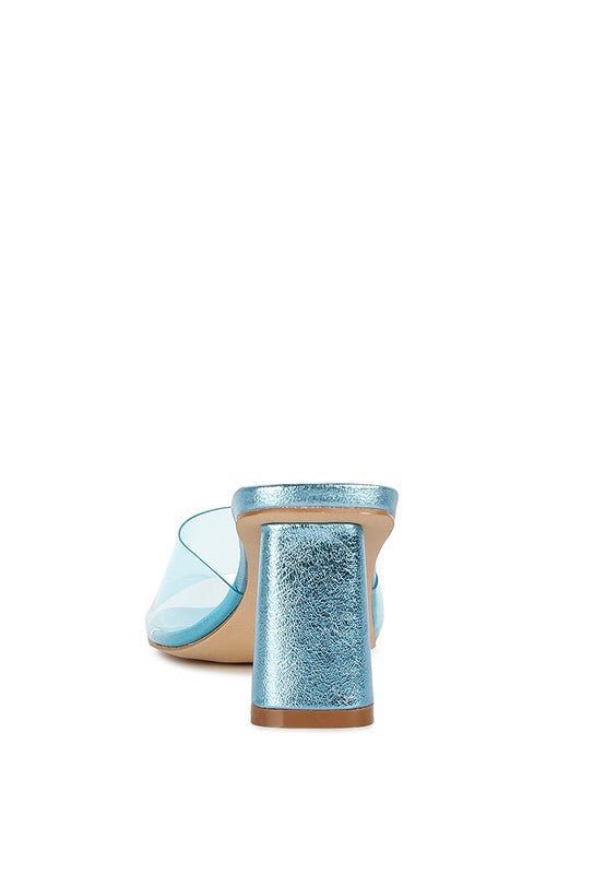 Eugnie Clear Straps Block Heel Sandals - Loving It Shop