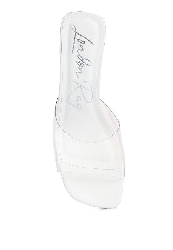 Eugnie Clear Straps Block Heel Sandals - Loving It Shop