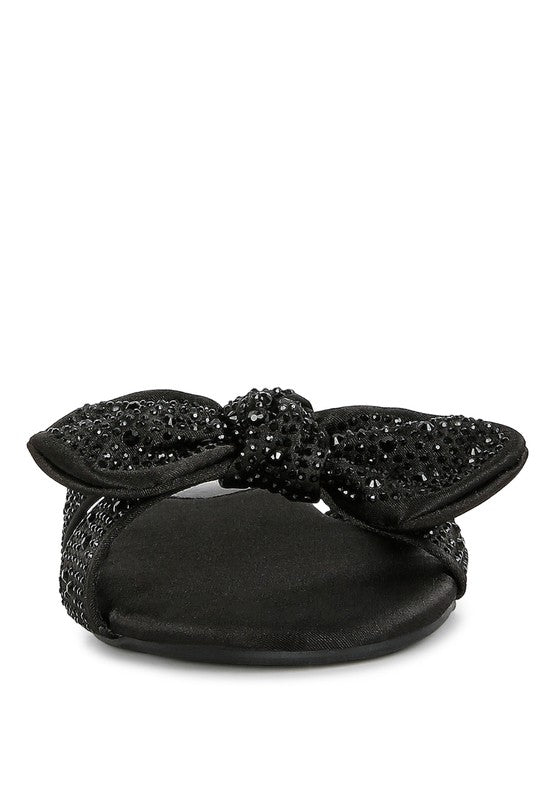 Fleurette Bow Flat Sandals