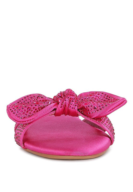 Fleurette Bow Flat Sandals