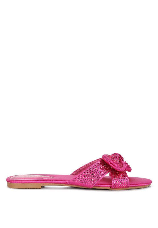Fleurette Bow Flat Sandals