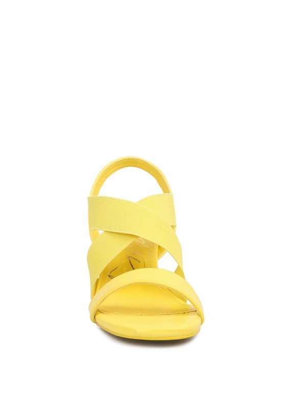 Bons Comfortable Straps Block Heel Sandals - Loving It Shop