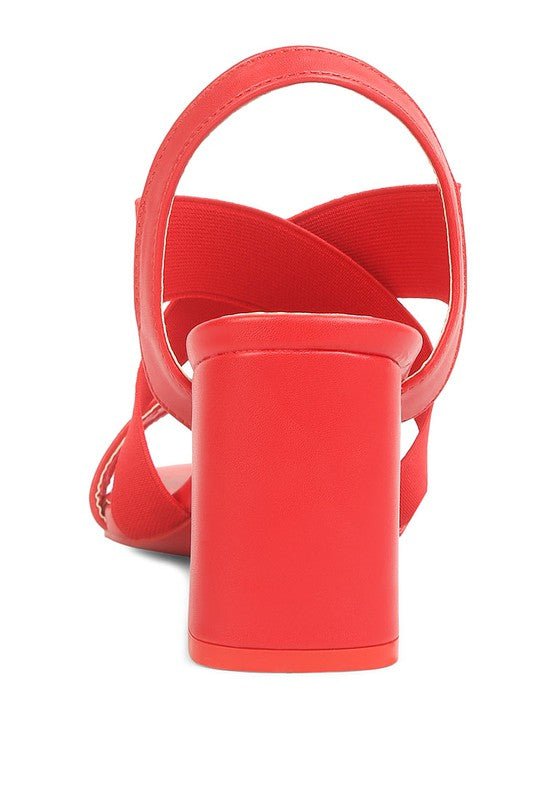 Bons Comfortable Straps Block Heel Sandals - Loving It Shop