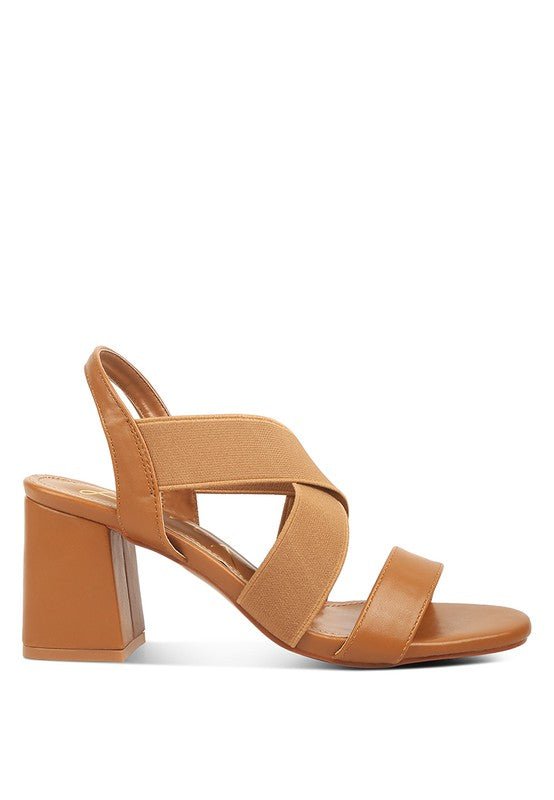 Bons Comfortable Straps Block Heel Sandals - Loving It Shop