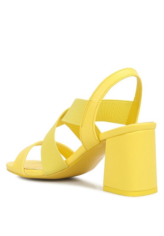 Bons Comfortable Straps Block Heel Sandals - Loving It Shop
