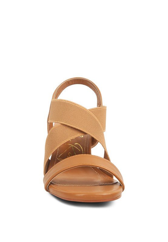Bons Comfortable Straps Block Heel Sandals - Loving It Shop