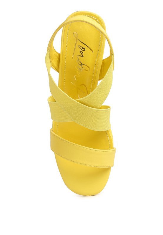 Bons Comfortable Straps Block Heel Sandals - Loving It Shop