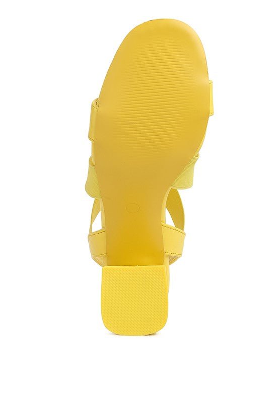 Bons Comfortable Straps Block Heel Sandals - Loving It Shop