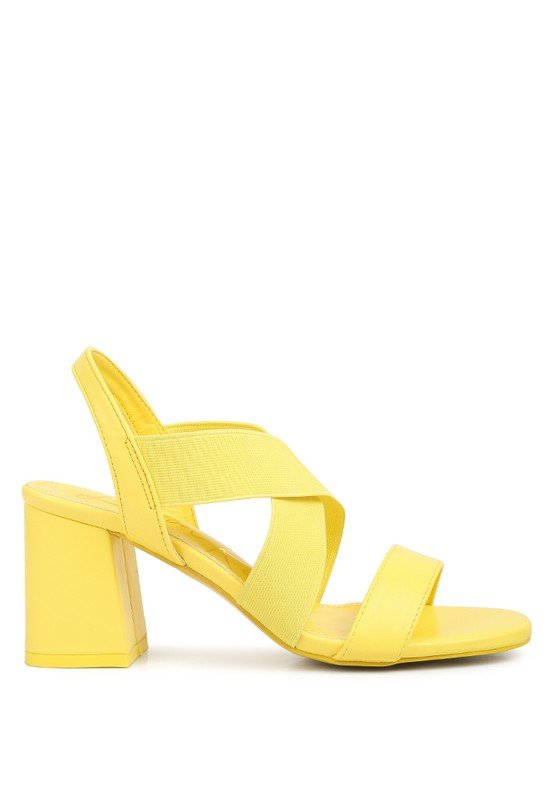 Bons Comfortable Straps Block Heel Sandals - Loving It Shop