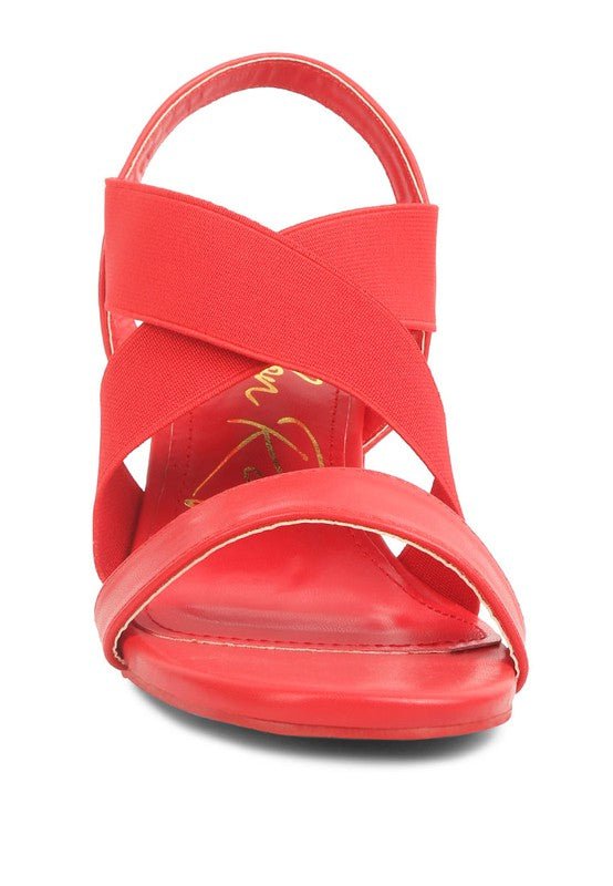 Bons Comfortable Straps Block Heel Sandals - Loving It Shop