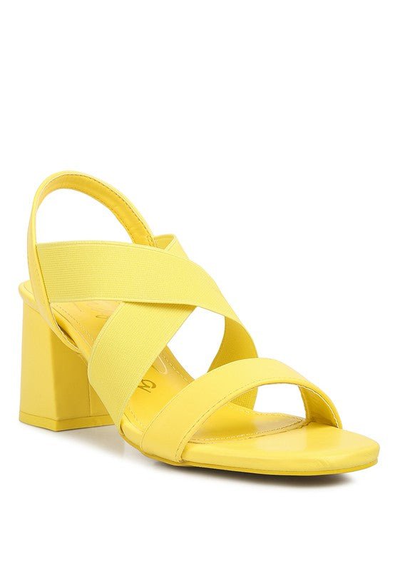 Bons Comfortable Straps Block Heel Sandals - Loving It Shop
