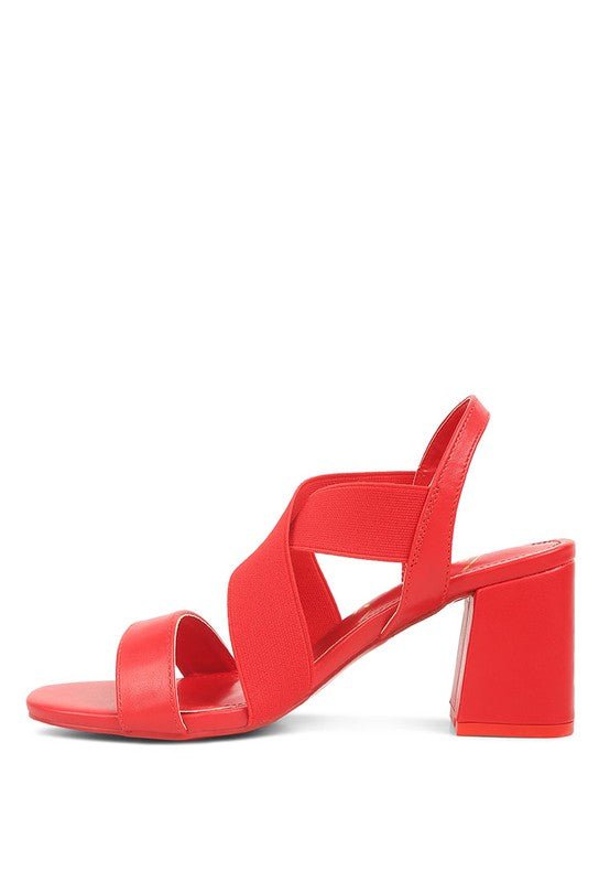 Bons Comfortable Straps Block Heel Sandals - Loving It Shop