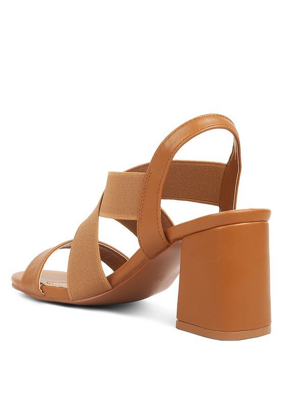 Bons Comfortable Straps Block Heel Sandals - Loving It Shop