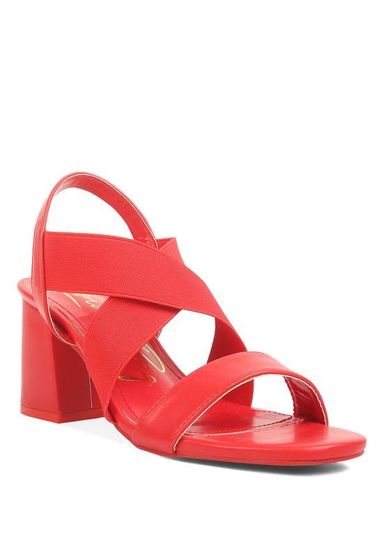 Bons Comfortable Straps Block Heel Sandals - Loving It Shop
