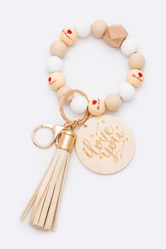 Beaded Tassel Bracelet Keychain - Loving It Shop