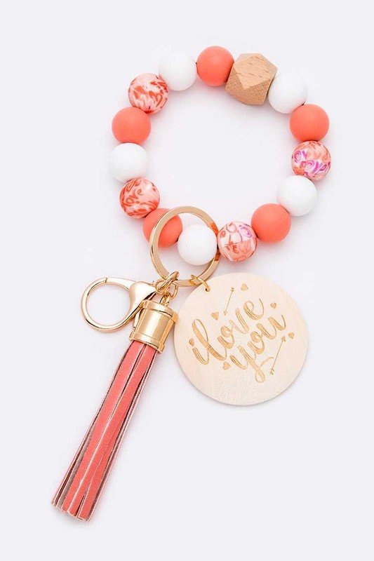 Beaded Tassel Bracelet Keychain - Loving It Shop