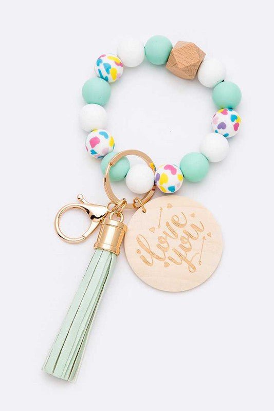 Beaded Tassel Bracelet Keychain - Loving It Shop