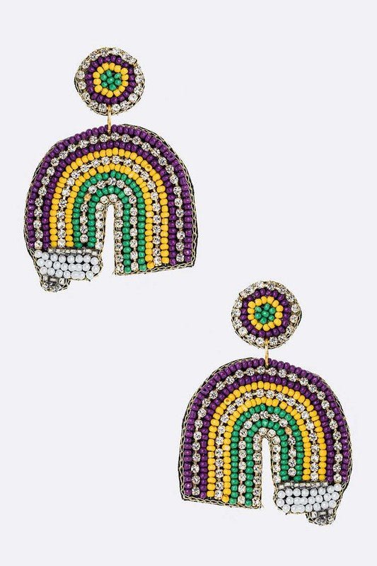 Mardi Gras Earrings - Loving It Shop