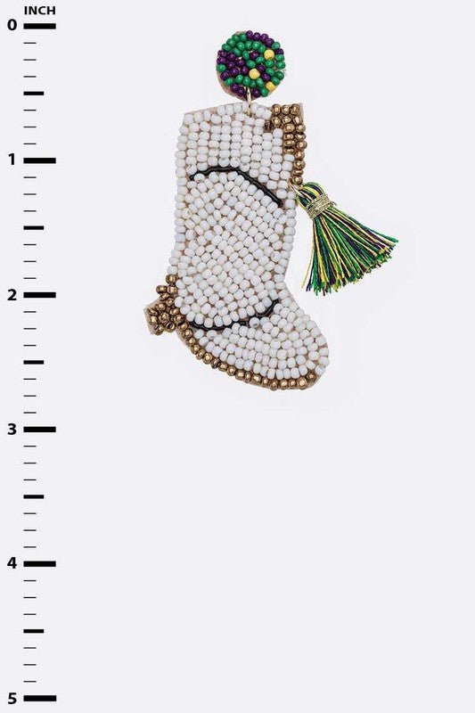 Mari Gras Iconic Beaded Earrings - Loving It Shop