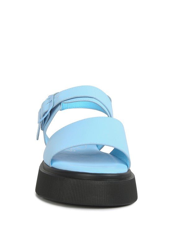 GLADEN Pin Buckle Platform Sandals - Loving It Shop