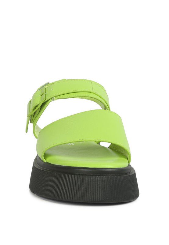 GLADEN Pin Buckle Platform Sandals - Loving It Shop