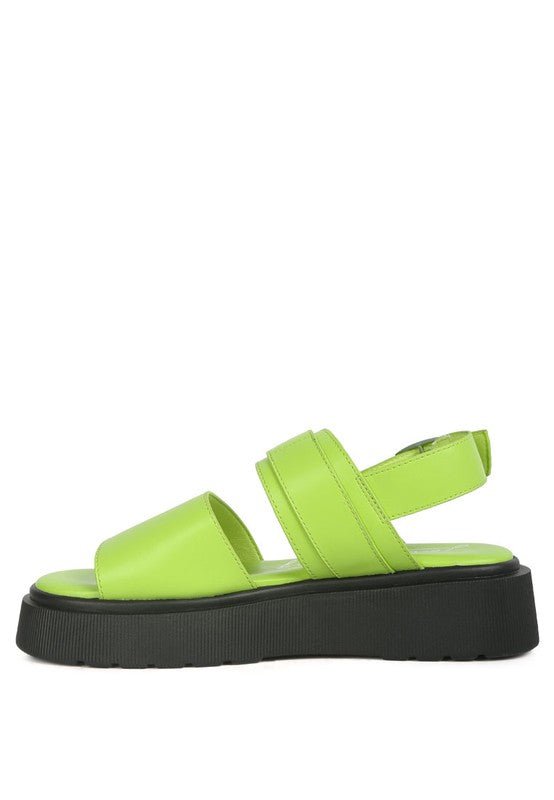 GLADEN Pin Buckle Platform Sandals - Loving It Shop