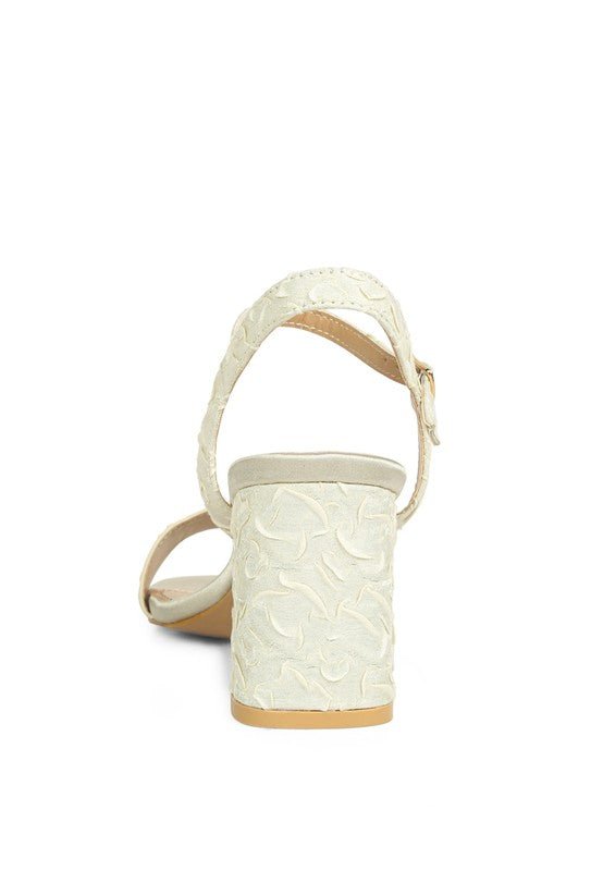 Chaplet Block Heel Pin Buckle Sandals - Loving It Shop
