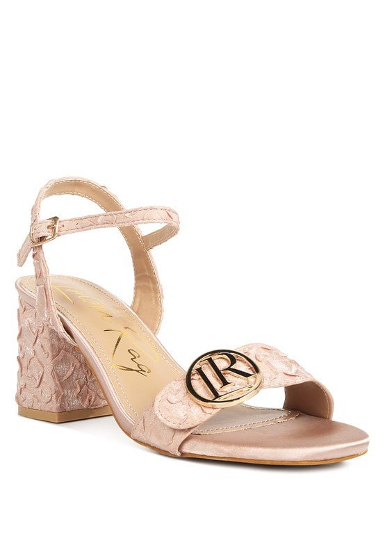 Chaplet Block Heel Pin Buckle Sandals - Loving It Shop