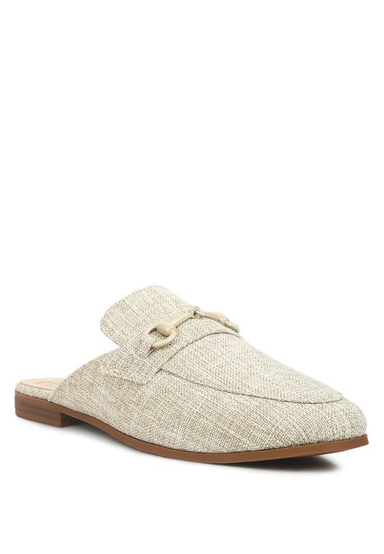 AKUA Horsebit Embellished Mules