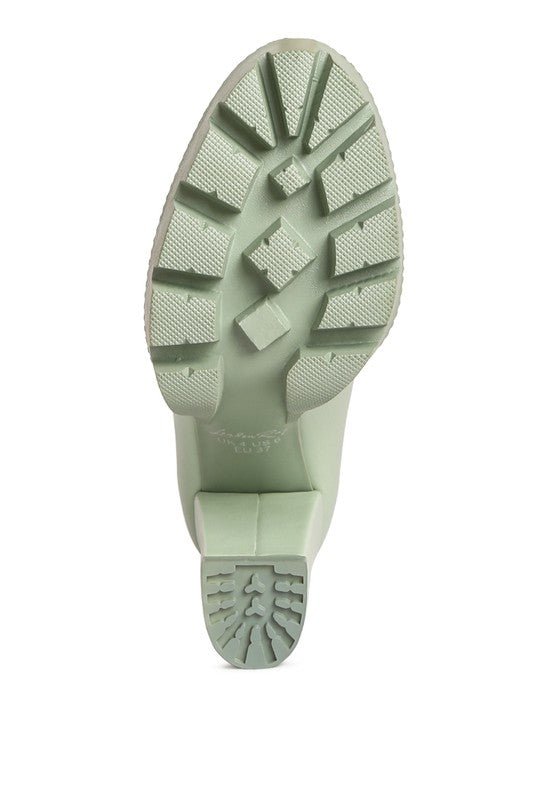 Corinne Chain Embellished Chunky Loafers - Loving It Shop