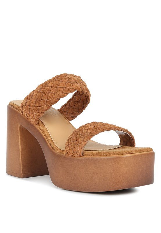 Misaki Braided Detail Chunky Sandals - Loving It Shop