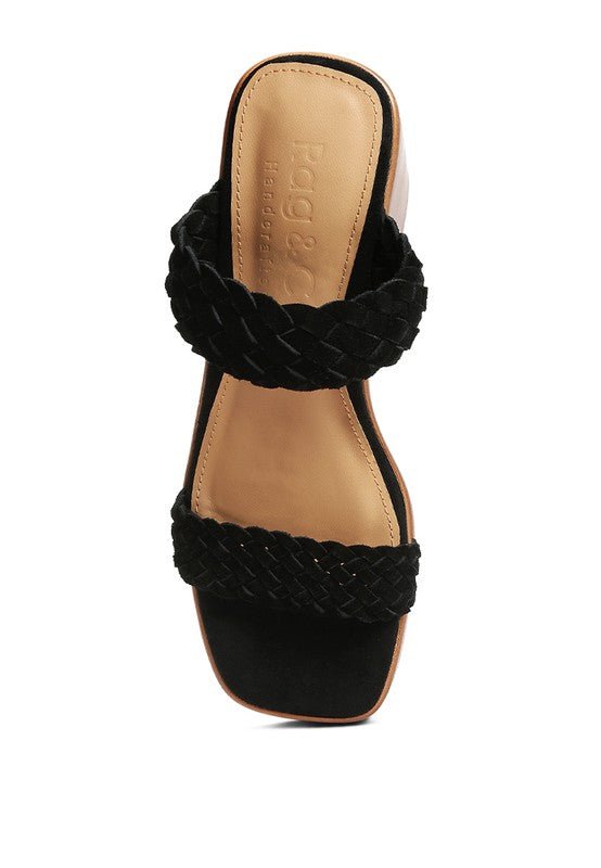 Misaki Braided Detail Chunky Sandals - Loving It Shop