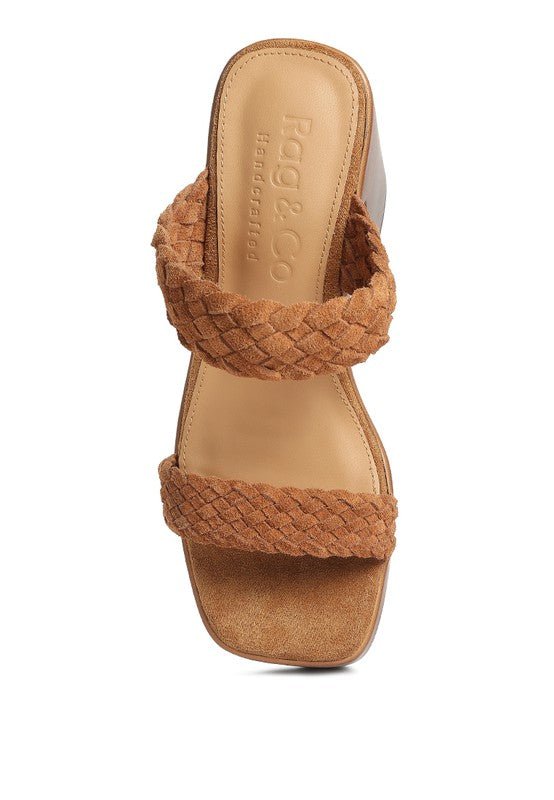 Misaki Braided Detail Chunky Sandals - Loving It Shop
