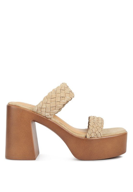 Misaki Braided Detail Chunky Sandals - Loving It Shop