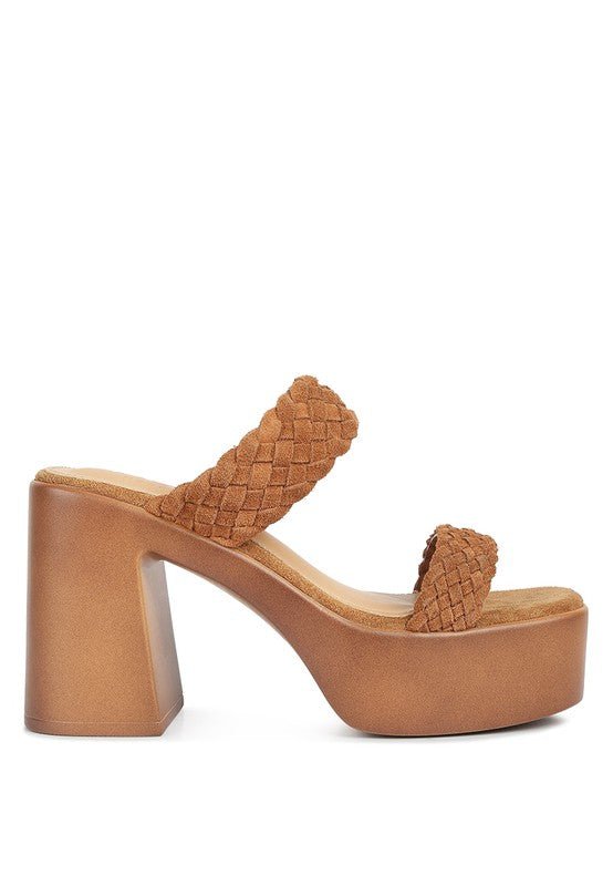 Misaki Braided Detail Chunky Sandals - Loving It Shop