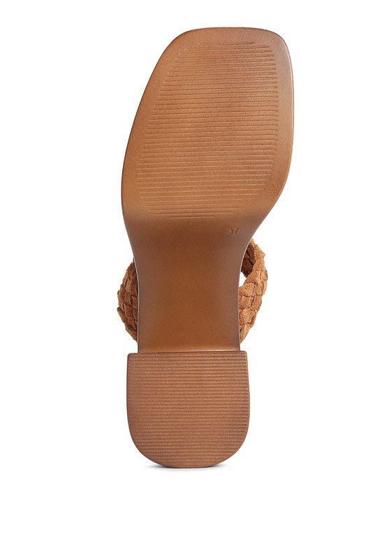 Misaki Braided Detail Chunky Sandals - Loving It Shop