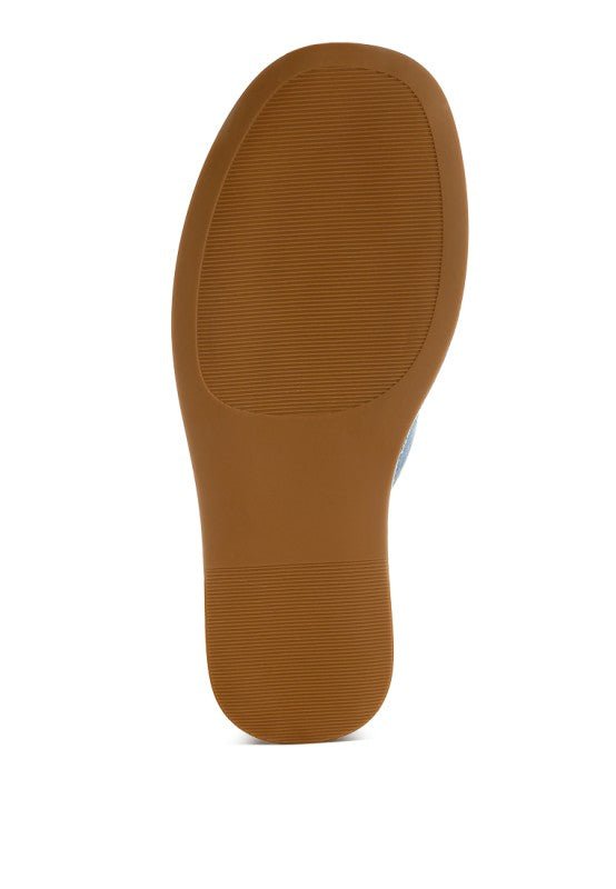 Karbi Denim Flatform Slip Ons - Loving It Shop