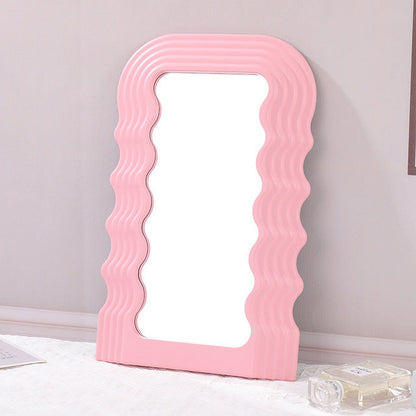 Wave Desktop Makeup Mirror for Entrance Decoration