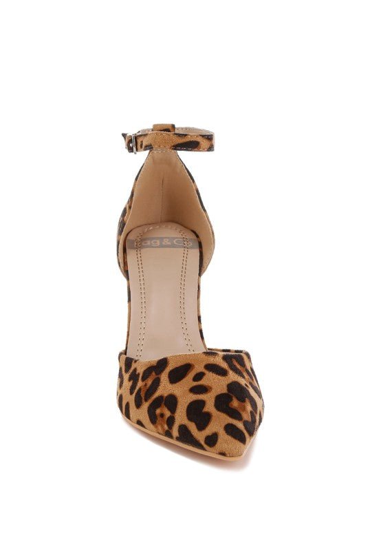 Dolona Leopard Print Stiletto Heel Sandals - Loving It Shop