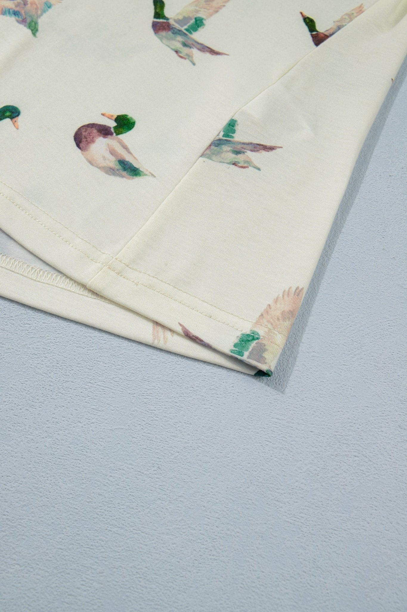 Beige Mallard Print Western Style Tank Top - Loving It Shop