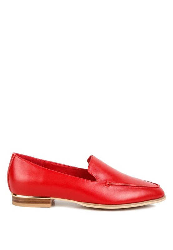 Richelli Metallic Sling Detail Loafers - Loving It Shop