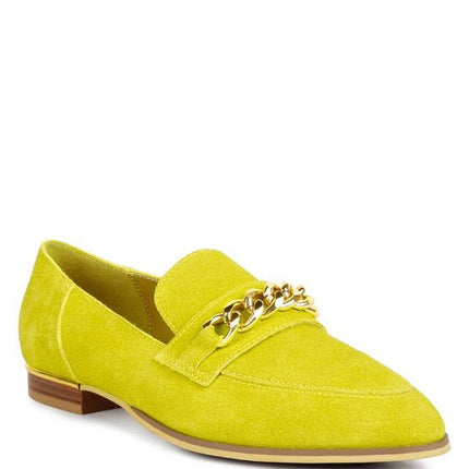 Ricka Chain Embellished Loafers - Loving It Shop