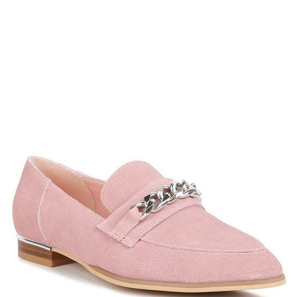 Ricka Chain Embellished Loafers - Loving It Shop