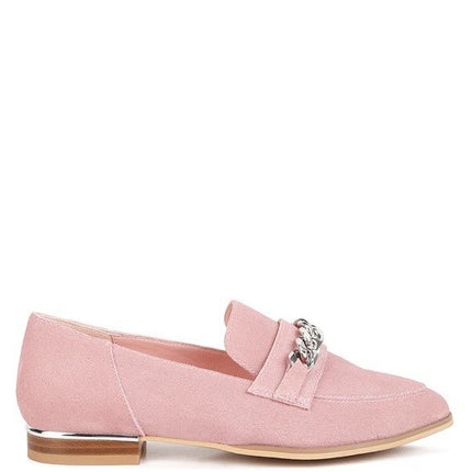 Ricka Chain Embellished Loafers - Loving It Shop
