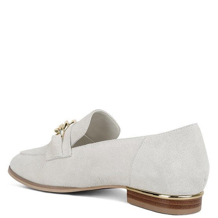 Ricka Chain Embellished Loafers - Loving It Shop