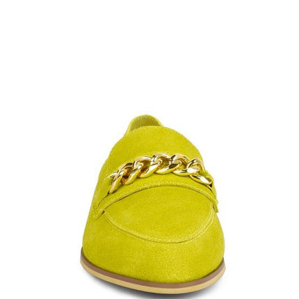 Ricka Chain Embellished Loafers - Loving It Shop