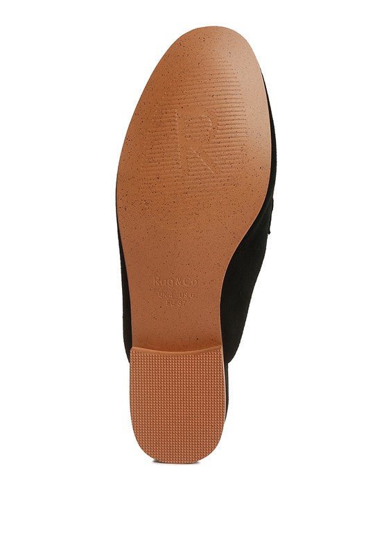 Krizia Chunky Chain Suede Slip On Loafers - Loving It Shop